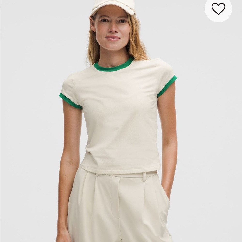 Lululemon Organic Cotton Ringer Baby Tee - Picture 4 of 4